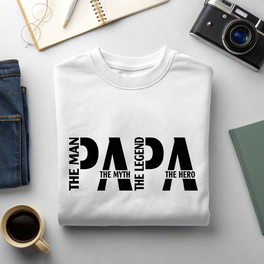 Papa The Hero Premium Tshirt